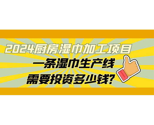 2024廚房濕巾加工項目，一條濕巾生產(chǎn)線需要投資多少錢？