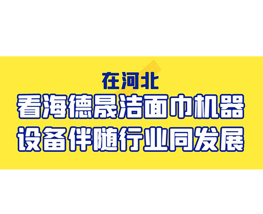 在河北，看海德晟潔面巾機器設備伴隨行業(yè)同發(fā)展