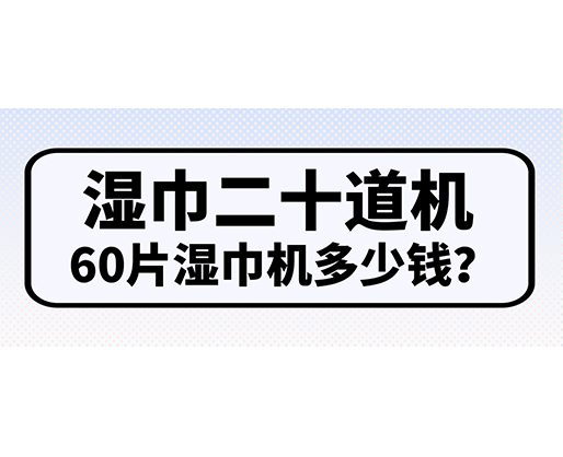 濕巾二十道機，60片濕巾機多少錢？