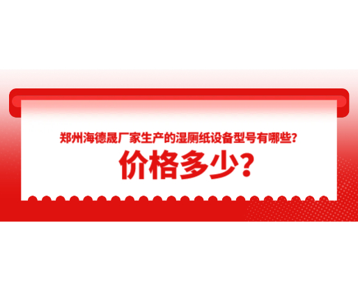 鄭州海德晟廠家生產(chǎn)的濕廁紙設(shè)備型號有哪些？價格多少？